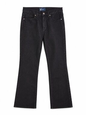GAP Black Denim Kick Fit Bootcut Jeans - Classic Mid-Rise. Size: 6/28R